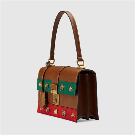 gucci cat lock leather top handle|Top Handle Bags for Women .